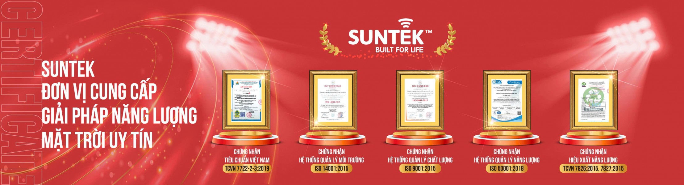 Banner Thành tích và chứng nhận